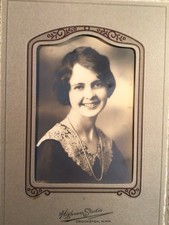 1930’s CABINET PHOTO Young Pretty Lady Girl Beauty Art Deco picture