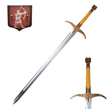 39.4 Inch Stainless Steel Medieval Heartsbane Sword with Display Plaque picture