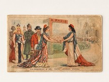 c1900 D.M. Osborne Mechanical Trade Card Booklet Farm Implements Paris Expo picture