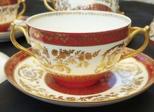 4 ANTIQUE LIMOGES  R.DELINIERES D&C CUP & SAUCER,  France  picture