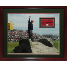 Arnold Palmer Autographed 1995 British Open At St Andrews Deluxe Framed 16x20 Ph picture
