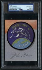 John Glenn d2016 signed autograph 3.5x4.5 Cut Mercury 7 Astronaut PSA Slabbed picture