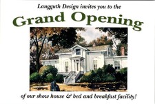 Plano, IL Illinois  THE HOMESTEAD B&B & SHOW HOUSE  Grand Opening  4X6 Postcard picture