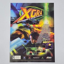 Xtreme G Racing Associastion XGRA Xbox PS2 GameCube Authentic Magazine Ad picture