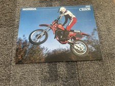 1982 Honda CR80R Dirt Bike Motorcycle Vintage Original Sales Brochure Folder picture