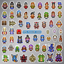 RPG Maker 2000 Magnets PC Pixel Art 58 Magnet Pack picture