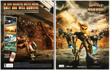 2005 Ratchet Deadlocked Playstation 2 PS2 - 2 PG Video Game PRINT AD picture