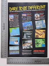 Microprose Computer Software Games Vintage Pirates Hanger Print Advertisement picture