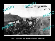 Glenns Ferry Idaho View Of Railroad Station c1889 Old Large Historic Photo picture