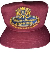 Rhude Classique Trophy Series Snapback Hat – Maroon/Gold – Rare Streetwear Cap picture