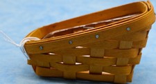 Longaberger 2004 Small Rectangular Basket w Protector 3.5x5 picture