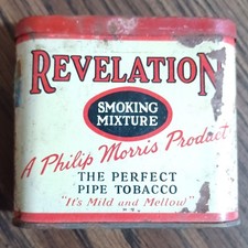 Antique 1918–1919 Philip Morris Revelation Pipe Tobacco Tin WWI Series 118 picture