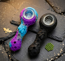 2pc Silicone Smoking Pipe 4.3