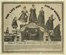 Photo:1835 Barre Mass Life and Age of Woman Seven Stages Print A. Alden picture