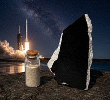 Space X Starship 33 flight 7 heat shield rocket piece picture