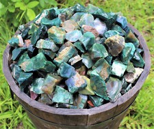 8 oz Bloodstone Rough Natural Stones:  'A' Grade Raw Crystals 1/2 lb picture