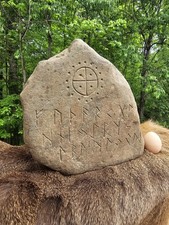Viking Rune Stone. The Elder Futhark picture