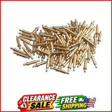 100Piece Gold Plated Spring Loaded Probe Thimble Pogo Pin 2mm Pin picture