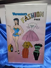 Archie 85Th Anniversary Betty & Veronica Fashion Pages Red Foil Veronica Pin Up picture