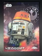 2025 Topps Star Wars Chrome - Chopper Aurebesh - Black /10 picture