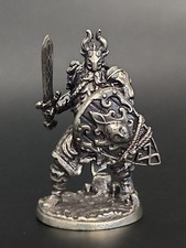 Solid Metal Viking Warrior Miniature Figure, Heavy and Sturdy  picture