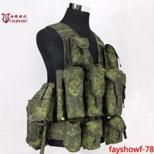 Russian Tactical Vest 6sh117 Molle Bags Emr Replica Combat Equipment Vest In USA picture