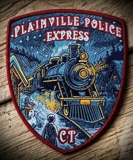 Patch ~ CONNECTICUT CT PLAINVILLE POLICE CHRISTMAS EXPRESS TRAIN VERY LIMITED picture