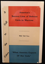 WWI US Home Front America's 2nd Line of Defense Girls in Wartime Poster 22 x 14 picture