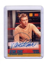1997 SKYBOX STAR TREK PAUL CARR #A10 AUTOGRAPH LT. LEE KELSO 1934-2006 picture