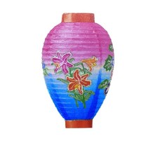 Traditional Japanese lantern - Handheld paper lantern with a handle picture