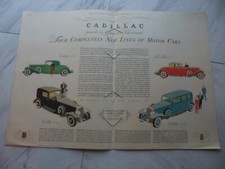 ad for 1932 Cadillac double page picture
