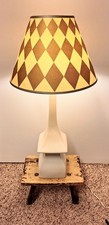 Large Vintage Possibly Robert Abbey/Abels, Wasserberg Pagoda Lamp MCM  20
