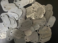 Soviet RUSSIAN Army DOG TAG Soldier Badge Unissued USSR ID Number Token 5$-1pcs picture