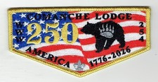 Comanche Lodge #254 OA - AMERICA 250 (1776-2026) Issue Flap - NEW & Very MINT  picture
