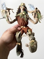 Vtg Katherine Collection Wayne Kleski Woodland Elf Doll Fall/Autumn Decoration picture