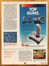 1990 Suncom Analog Joysticks Print Ad/Poster Edge Xtra Retro Game Controller Art picture