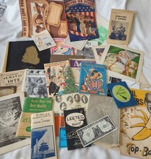 Great Lot Vintage Paper Ephemera Advertisements Photos Postcards More (B) picture