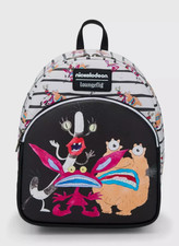 Loungefly Mini Backpack: Aaahh Real Monsters White Black Ickis Oblina Krumm picture