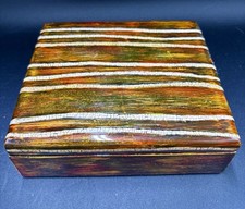 Vintage Maitland Smith Hand Painted Lacquer Box picture