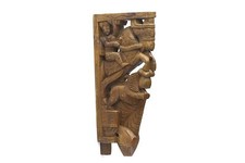 Handcrafted, Wooden Horse Depiction Door Bracket Size 2 x 6 x 12 inch Pack of 1  picture