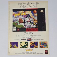 Whizz Super Nintendo SNES Whizz Real Bad Print Ad/Poster picture
