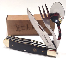 Elk Ridge HOBO Folding Knife w/ Fork & Spoon Utensil Boy Scouts Camping Tool EDC picture