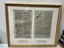 1611 King James Bible Leaf First Edition Framed w/Leaf Catherine The Great 1790 picture