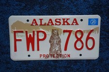 1976 Alaska FISH & WILDLIFE PROTECTION License Plate picture