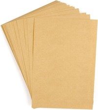 100 Sheets Vintage Kraft Stationary Paper 5.71 X 8.27 Inch, A5 Size 120Gsm Lined picture