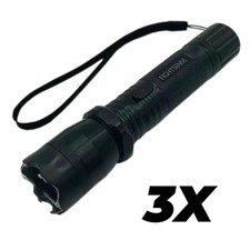FIGHTSENSE (3PC) High-Power Aluminum LED Flashlight, 3-Mode Bright Light picture