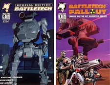 Battletech Special Edition #0 & Battletech Fallout #1 Comic Lot (1994), Malibu picture