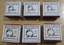 Vintage NOS Dr. E. H. Angle Fracture Bands S.S. White Dental Mfg. Co.  6 Lot picture