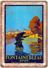 Vintage Fontainebleau Travel Poster Retro Look Sign T955 picture