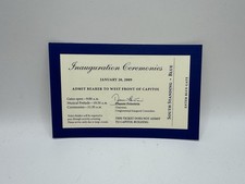 2009 Barack Obama Presidential Inauguration Blue Ticket RARE picture